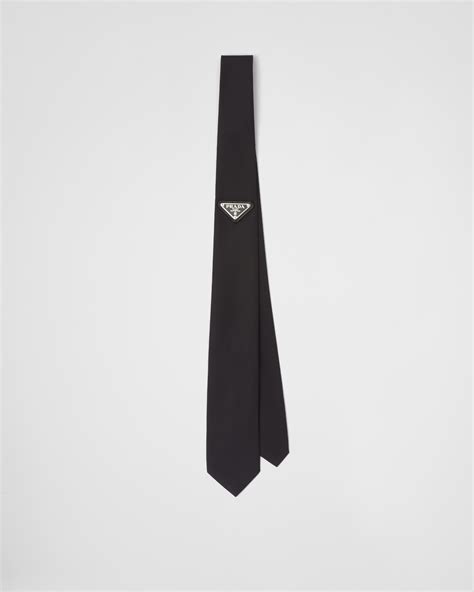 prada mens tie|prada re nylon gabardine tie.